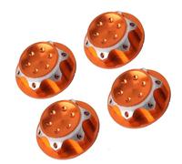 Générique 4 Pièces Cache-moyeu de Roue en Alliage D'aluminium 17mm Écrou Frein Anti-dérapant pour Jantes de Voiture Rc 1/8 Crawler Usinage CNC Finition