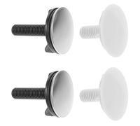 Générique 4 Pièces Cache-trou de Robinet pour Lavabo et Évier, Couvercle Décoratif en Acier Inoxydable et Pp, Diamètre 12-40mm, Couvre les Trous Disgracieux et Limite les Fuites, Cuisine