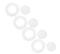 Générique 4 Pièces Cache Trou Mur pour Sortie Climatisation Rond en Plastique Blanc, Fiable et Polyvalent, pour Bureaux et Chambres Design Élégant et Finition Soignée