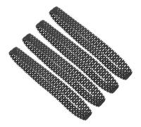 Générique 4 Pièces Chenilles de Char en Caoutchouc Noir DIY pour Tank Télécommandé, Faciles à Transporter, Pistes de Robot à Monter Soi-même