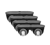 générique 4 pièces de boîte de Rangement de poulie Collante Poubelle Poubelle Auto-adhésive Roulette de Meubles ménage boîte de Rangement silencieuse Roue mobileIntelligent