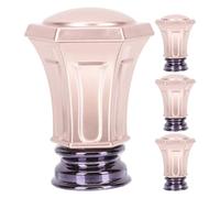 Générique 4 Pièces Embouts Décoratifs pour Tringle à Rideaux en Alliage D'aluminium Couleur Or Rose, Style Vintage Élégant, pour Extrémités de Tringles à Rideaux de Fenêtre