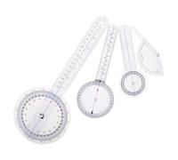 Générique 4 Pièces Goniomètre Orthopédique PVC Transparent pour Mesures Précises Angles de Doigts Orteils et Colonne Vertébrale et Facile à