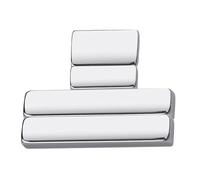 Générique 4 Pièces Kit D'aimants pour Ongles Œil de Chat Multifonction en Métal Argenté, Outil Magnétique Créatif Facile à Utiliser pour Manucure Élégante et Décoration D'ongles