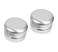 Générique 4 Pièces Lot à Savonnette en Aluminium 100ml Couvercle, Petits Conteneurs Multifonctions pour Maquillage, Rangement Cosmétique et Accessoires, Étuis Portables pour Voyage
