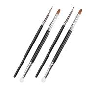 Générique 4 Pièces Petit Pinceau Correcteur Portable en Éponge Noire, Léger et Double Tête pour Maquillage Multi-usages, pour Dissimuler Taches et Imperfections