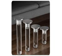 Générique 4 pièces Pieds de Meubles réglables en Acrylique, Pieds de Meubles avec vis, for Meuble TV, Banc de Remplacement, Jambe de Remplacement for projets de Bricolage(Clear,20cm/7.9inch)
