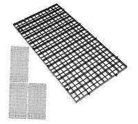 Générique 4 Pièces Plaque Filtrante De Fond D'aquarium Filet Filtre D'aquarium sous Gravier Séparateur De Réservoir Plante Flottante pour Aquarium Piscine Réservoirs Aquariums Boîte PP Black