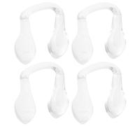 Générique 4 Pièces Plaquette de Nez Lunette en Silicone | Accessoires pour Lunettes, Plaquettes Nasales pour Montures de Lunettes en Plastique, Coussinets de Lunettes, Parties du Nez