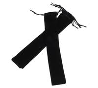 Générique 4 Pièces Pochettes de Rangement pour Éventails Pliants de Protection Noir Étuis à Éventails Chinois Pochettes de Transport pour Accessoires Extérieur