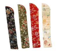 Générique 4 Pièces Pochettes pour Éventails Pliants Style Housse de Protection pour Éventail à Main Étui Compact et pour Rangement et Transport