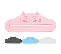 Générique 4 Pièces Presse-sachet De Nourriture Pour Chat, Distributeur De Nourriture Humide Et Liquide, Distributeur De Friandises Pour Chat, Cuillère D'Alimentation Facile Pour Friandises À Lécher