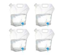 Générique 4 Pièces Réservoir d'eau, 5L/10L Réservoir d'eau De Camping avec Robinet, Sac d'eau Pliable, Porte-Eau De Camping, Sac De Rangement d'eau Extérieur pour Camping, Voyage, Barbecue