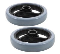 Générique 4 Pièces Roulette Pivotante 6 Pouces en Plastique pour | Remplacement Facile, Roulement Souple sur Surfaces Dures, Bande en Caoutchouc Élargie, Usage Compatible