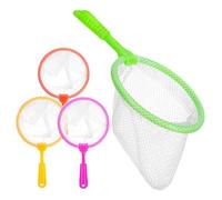 Générique 4 Pièces Sac de Filet de pêche Enfant Net Filets Anti-Insectes Filet de Pliable Petit Filet de pêche pour Le Bain Nettes de Crabe pour Le Crabe Plastique
