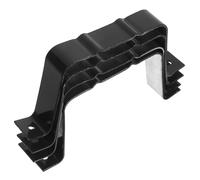 Générique 4 Pièces Sangle de Fixation pour Tuyau de Gouttière en Alliage D'aluminium Noir, Résistante la Rouille, pour L'entretien des Systèmes de Drainage