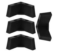 Générique 4 Pièces Shaped Plastic Sofa Legs Replacement Furniture Feet with Screws for Couch Cabinet Bedside Table and Dresser Support