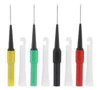 Générique 4 Pièces Sonde de Test Automobile Étui Plastique à Pointe Fine 0,7 Mm pour Perçage sans Destruction des Fils Isolés Compatible Connecteurs Weather Pack