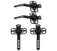 Générique 4 Pièces Support de Téléphone pour Vélo Support de Téléphone en Silicone Anti-Vibration Noir pour Smartphone, Navigation à Vélo et Conduite de Nuit