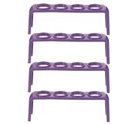 Générique 4 pièces Support Éprouvette Plastique Support Laboratoire Léger et Pratique Organiseur Tubes à Essai pour Expériences Scolaires et Scientifiques Couleur Couleur Aléatoire