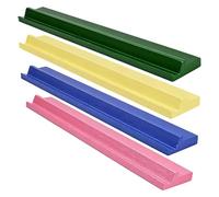 Générique 4 Pièces Supports De Dominos en Bois pour Pions De Jeu De Mots, Support pour Tuiles De Mahjong, Mexican Train, Mahjong Et Chickenfoot, Cadeau pour Amis Et Adultes Joueurs De Domino