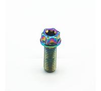 Générique 4 pièces vis en Titane M8 X 15 20 25 Mm Bride Torx Ti boulons Or brûlant Couleur Bleue for Moto Bricolage vis en Titane Attaches Ti(Multicolor,M8x50 4pcs)