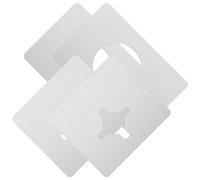 Générique 4 Plaques de Renfort pour Poignée de Porte en Acier Inoxydable Kit de Réparation Serrure pour Porte Plaque de Remplissage Épaisse pour Gâche Accessoires de Quincaillerie