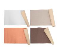 Générique 4 Rouleaux Couverture de Livre en Tissu Auto-adhésive pour | Linen, Format 100x46cm, Toucher Doux, Pose Facile, pour Projets DIY et Loisirs Créatifs