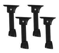 Générique 4 Supports de Table Pliables en Fer Noir, Design Robuste et Haute Dureté, pour Petite Table ou Bureau, Lot de 4 Pièces