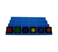 Générique 4 Supports pour jetons qwirkle 32x32 (Bleu)