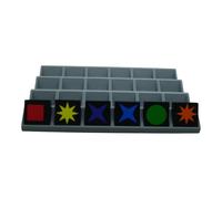 Générique 4 Supports pour jetons qwirkle 32x32 (Gris)