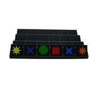 Générique 4 Supports pour jetons qwirkle 32x32 (Noir)