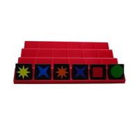 Générique 4 Supports pour jetons qwirkle 32x32 (Rouge)