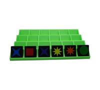 Générique 4 Supports pour jetons qwirkle 32x32 (Vert)