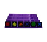 Générique 4 Supports pour jetons qwirkle 32x32 (Violet)