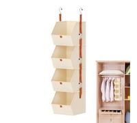 Générique 4-Tier Clothes Organizer | Over The Door Storage | Shoe Storage Baskets for Apartment College Students Bedroom Dormitory Office Shoes Bags Socks Towels Toys Utility Room