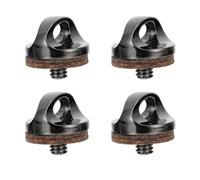 Générique 4 Vis de Fixation 1/4 pour Dragonne D'appareil Photo avec Rondelle, Support à Anneau Compatible Sangles de Cou, Accessoire de Montage Rapide pour Caméra, Kit 4 Pièces Robuste