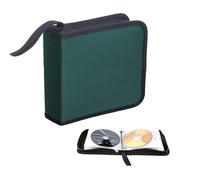 Générique 40 Disc Car CD Storage Bag Oxford Cloth Car CD Storage Bag Keep CDs Safe and Organized for Music Lovers (Green)