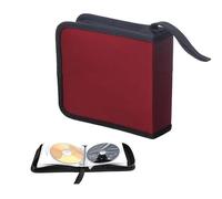 Générique 40 Disc Car CD Storage Bag Oxford Cloth Car CD Storage Bag Keep CDs Safe and Organized for Music Lovers (Red)