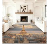 Générique 40 x 60 cm Tapis Entrée Intérieur, Multicolore Antidérapant Tapis Lavable, Pile Courte Tapis Salon Architecture Européen Classique Et Urbain Tour pour Dessous, Cuisine, Chambre Chien