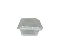 Générique 400 Barquettes Hermétiques Micro-ondables Transparentes 750 cc en Plastique Polypropylène (PP) avec Couvercle à Charnière