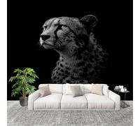 Générique 400x280 cm Seamless Join Easy Install Papier Peint Photo Portrait Animalier De LéOpard Durable Waterproof Removable Mural 200x140 Cm Noir Papier Peint Anti-Stain Fresque Murale Grande