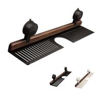 Générique 40cm-80cm Étagère De Douche Murale Plateau De Douche Amovible À Ventouse sans Perçage,pour Salle De Bain Et Cuisine (Noyer Noir,80cm/31.4in)