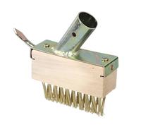 Générique 45° Wire Bristle Paver Brush, Portable Manual Crevice Weeding Tool, Moss and Grout Remover, Perfect for Decks, Driveways, Patios, and Lawn Crack Cleaning, Sturdy Wire, 3.94x1.38x1.57 in