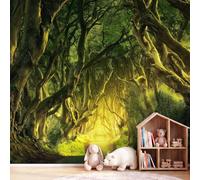 Générique 450 x 315 cm Papier Peint Intissé Forêt pour Cuisines Chambre, Geant Mural Papier Peint Photo Panoramique Arbres Tunnel pour Salon Chambre à Coucher Bureau