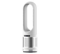 Générique 46 inch household new vertical dual-purpose cooling and heating fan, silver, gray titanium color