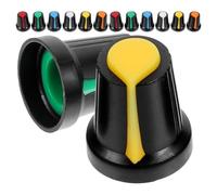 Générique 48 Boutons de Volume et Tonalité Capuchons de Contrôle en Plastique Pack de 48 Pièces Remplacement Portable, Forme Moletée pour Guitare Électrique