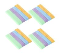 Générique 48 Éponges Nettoyantes Visage Compressées Réutilisables Disques Exfoliants Ronds en Cellulose Naturelle Couleurs Assorties Vert Jaune Bleu Violet pour Nettoyage Quotidien et