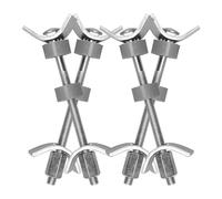 Générique 4pcs Boulons de Comptoir Réglables en Acier pour Joint la Cuisine Plan de Travail, Fixation Solide et Polyvalente pour Meubles Cuisine