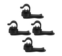 Générique 4pcs Clip Magnétique pour Tubes D'hydratation en Abs et Aimant Noir, Fixation Rapide Polyvalente pour Paquet à Dos de Randonnée et Activités Outdoor